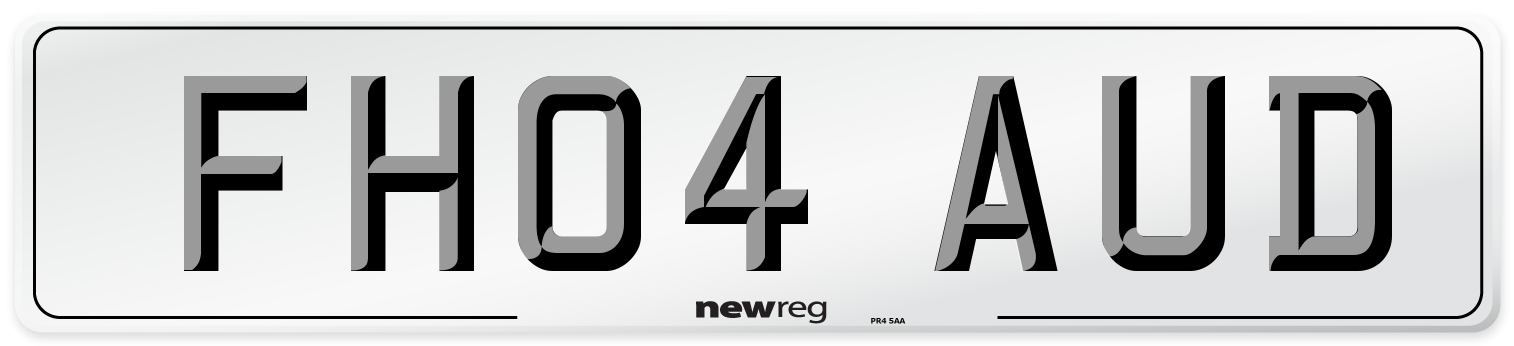 FH04 AUD Number Plate from New Reg